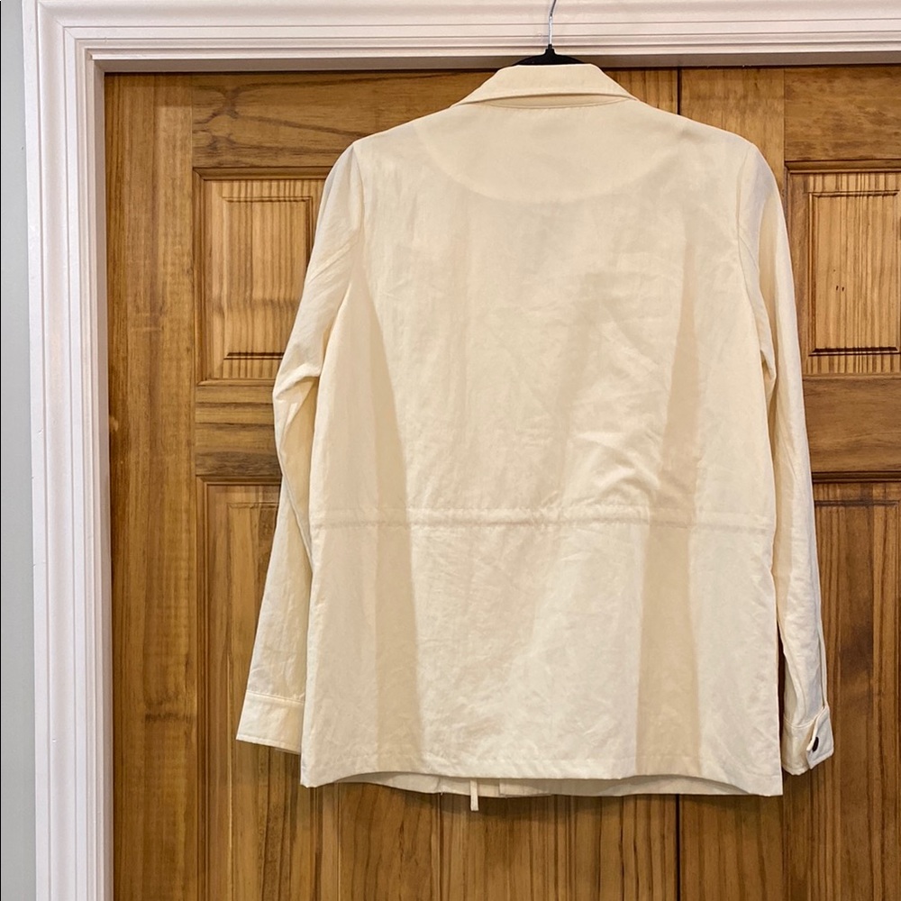 ⚡️3 for $15⚡️Sadie & Sage Cream Utility Jacket with Stand-Up Collar - Picture 3 of 4